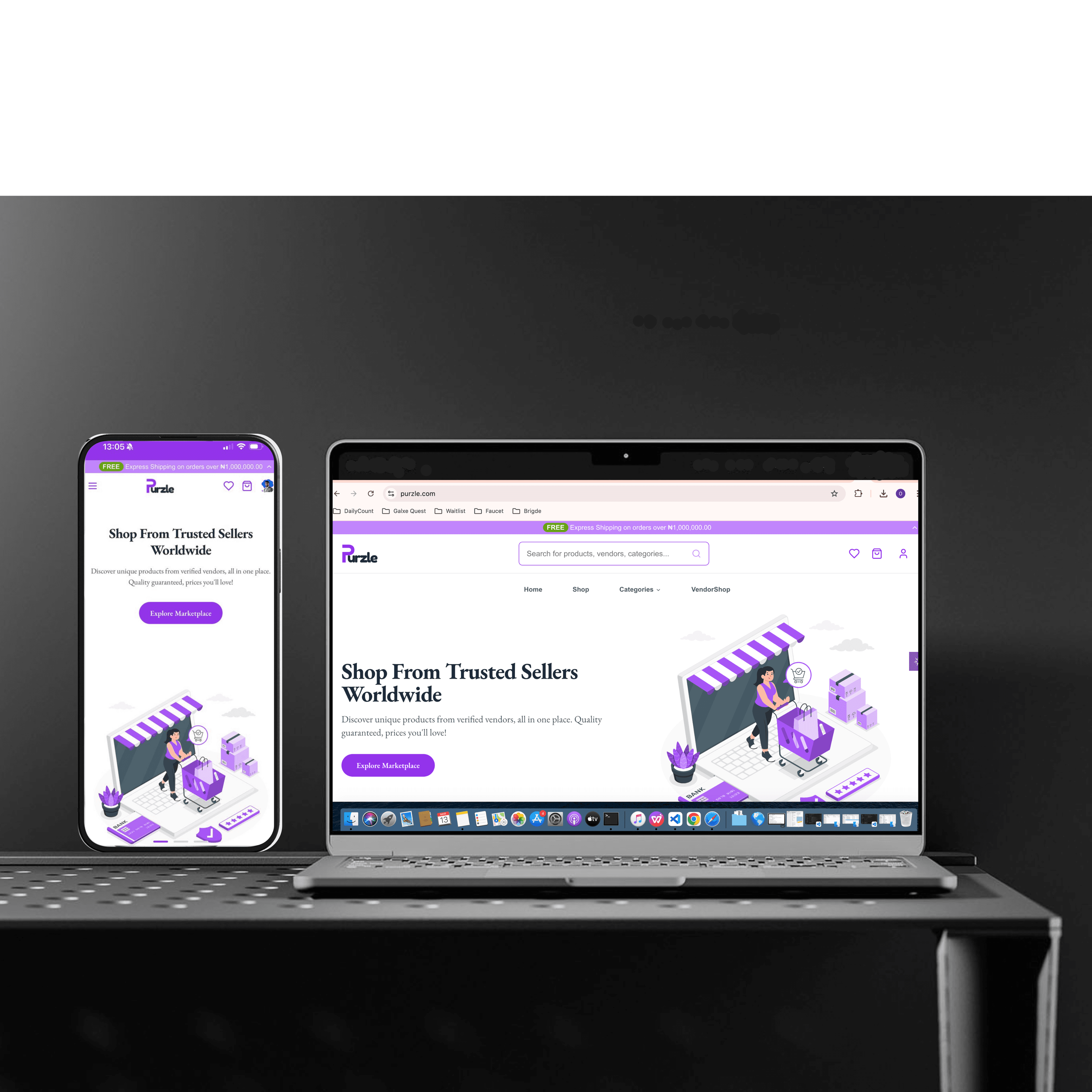 Purzle - Multi-vendor E-commerce Platform